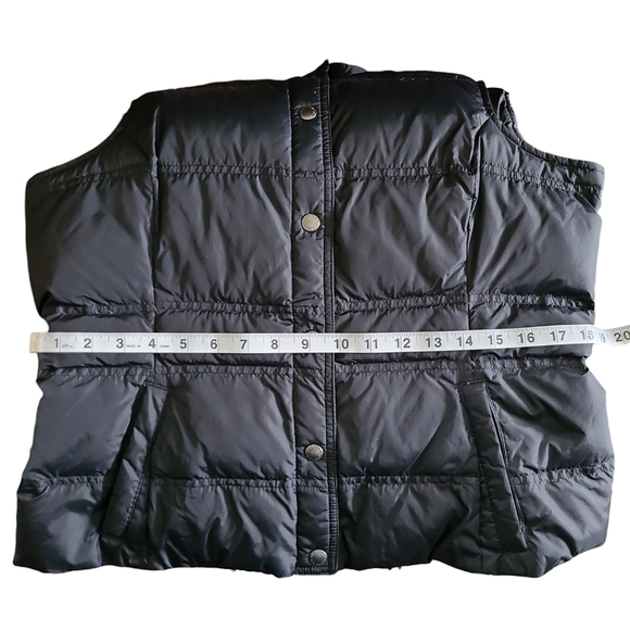 Women's Lands End Down Puffer Vest Warm Winter SP 6-8 Black - Picture 7 of 10